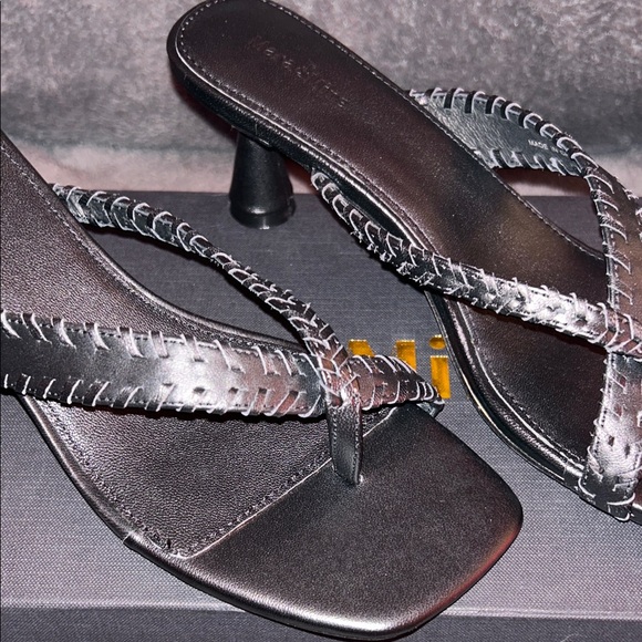 Elegant Black Tamara Sandal Heels - Picture 3 of 8